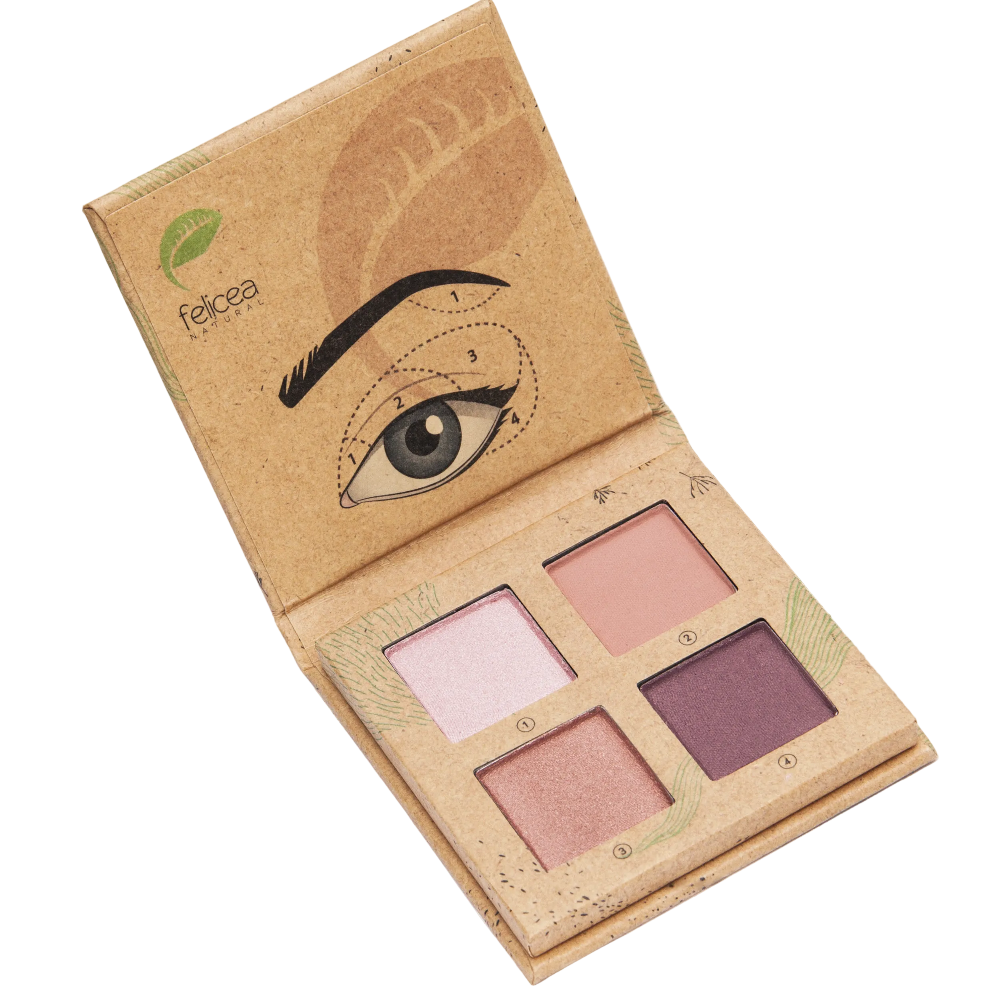Felicea ögonskuggspalett kall med naturliga mineralpigment