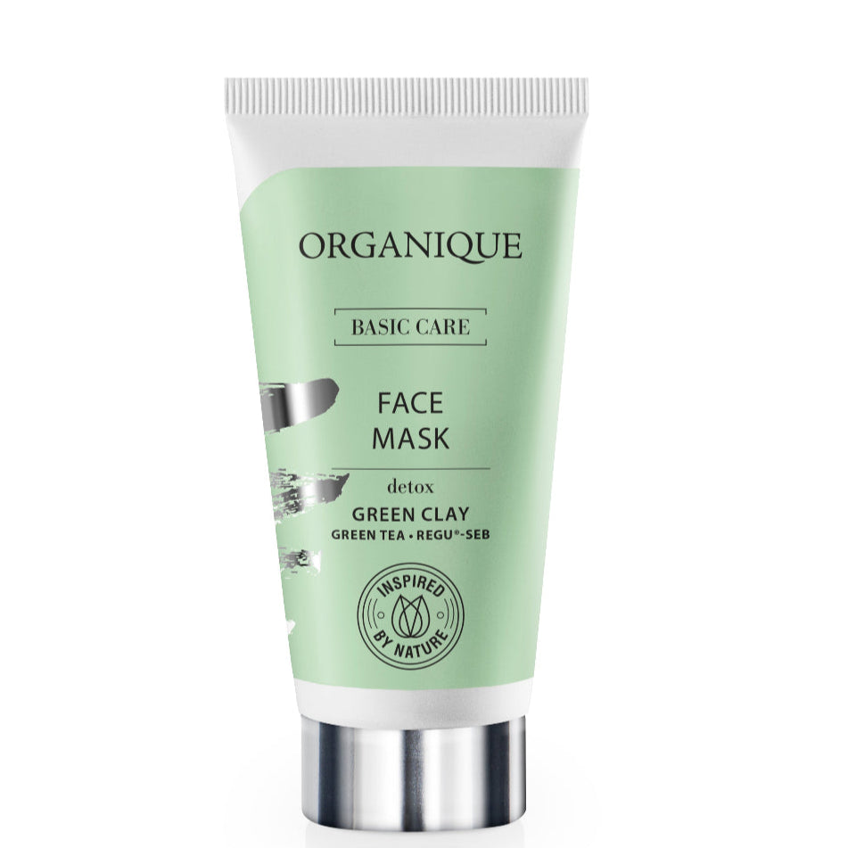 ORGANIQUE Basic Care Green Clay Detox Face Mask 50ml VEGANSK