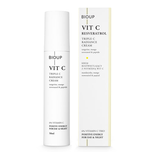 BIOUP Triple Vitamin C Radiance Cream With Resveratrol 50ml VEGANSK