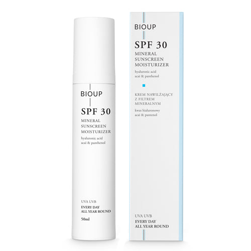 BIOUP SPF 30 Moisturizing Cream with Mineral Filter 50ml VEGANSK