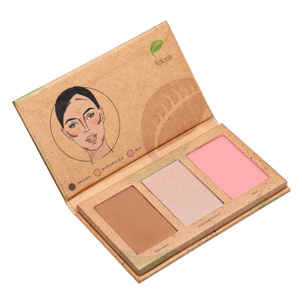 FELICEA Trio Contour Palette 9,4gr VEGANSK