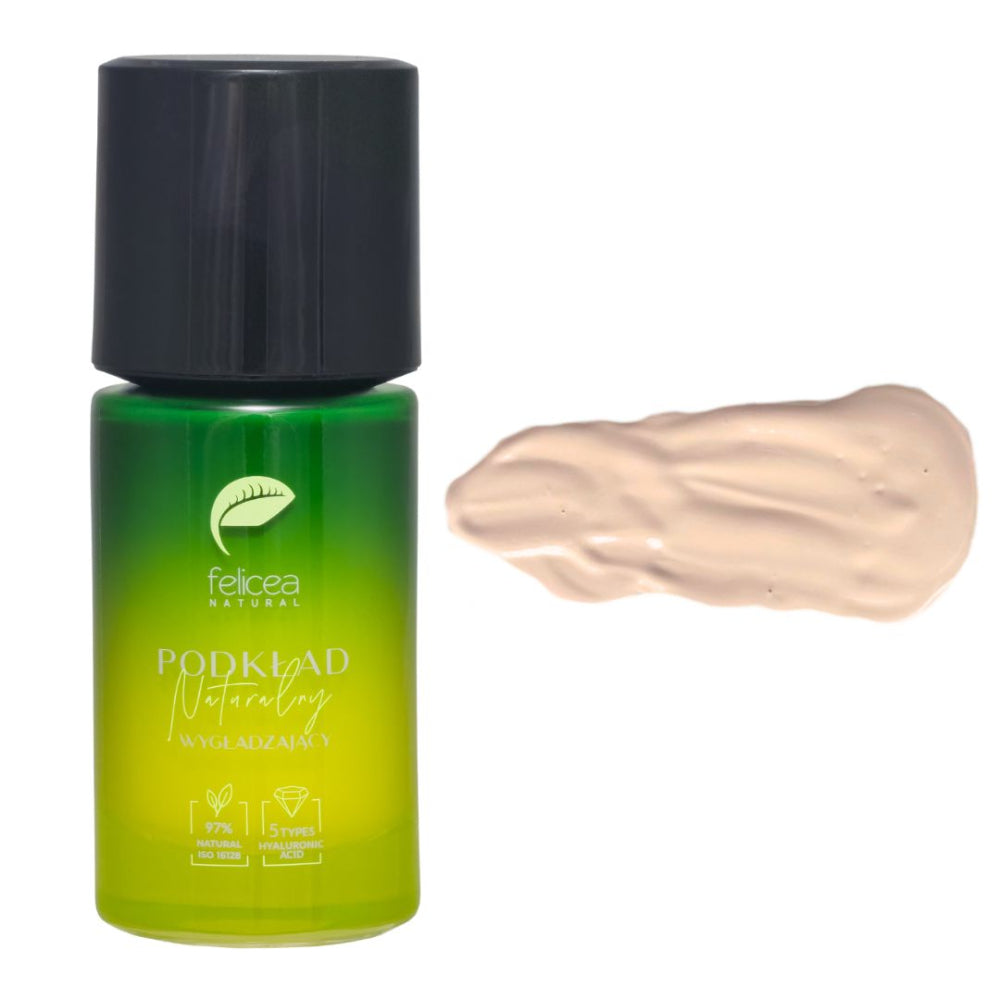 FELICEA Natural Smoothing Foundation 33ml, utjämnande och återfuktande VEGANSK