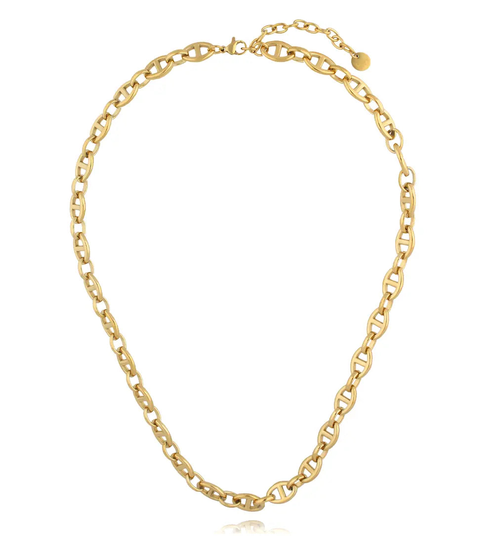 Smycken BY DZIUBEKA Halsband Simple Steel