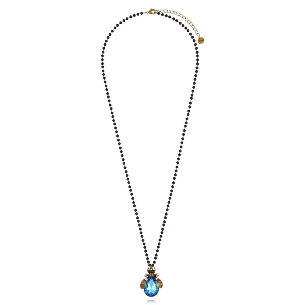 Smycken BY DZIUBEKA Halsband Midnight Forest Svart/Blå