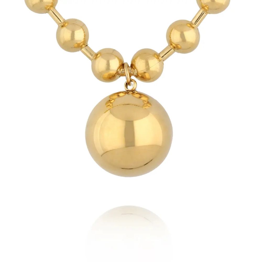 Smycken BY DZIUBEKA Halsband, Golden Statement