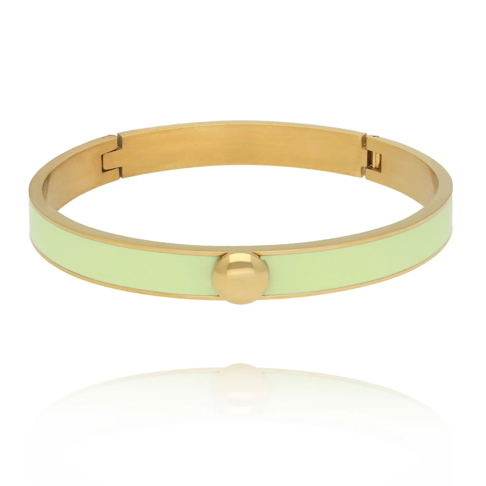 Smycken BY DZIUBEKA Armband, Stelt, Secret Garden Pistagegrön