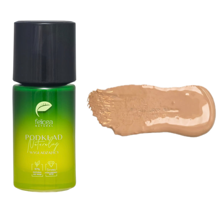 FELICEA Natural Smoothing Foundation 33ml, utjämnande och återfuktande VEGANSK