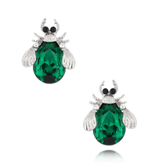 Smycken BY DZIUBEKA Örhängen Midnight Forest, Grön