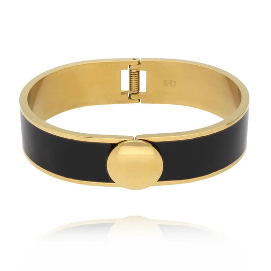 Smycken BY DZIUBEKA Armband, Stelt, Steel and Shine, Svart