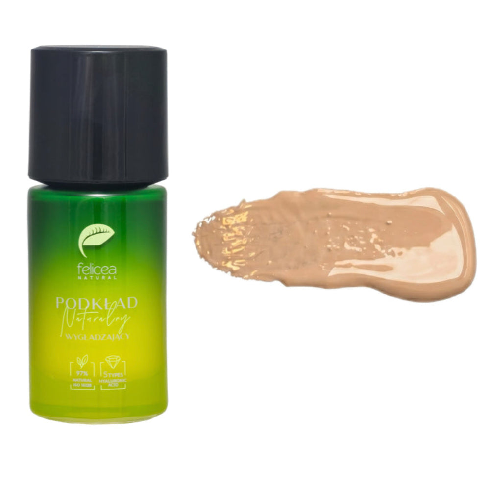 FELICEA Natural Smoothing Foundation 33ml, utjämnande och återfuktande VEGANSK