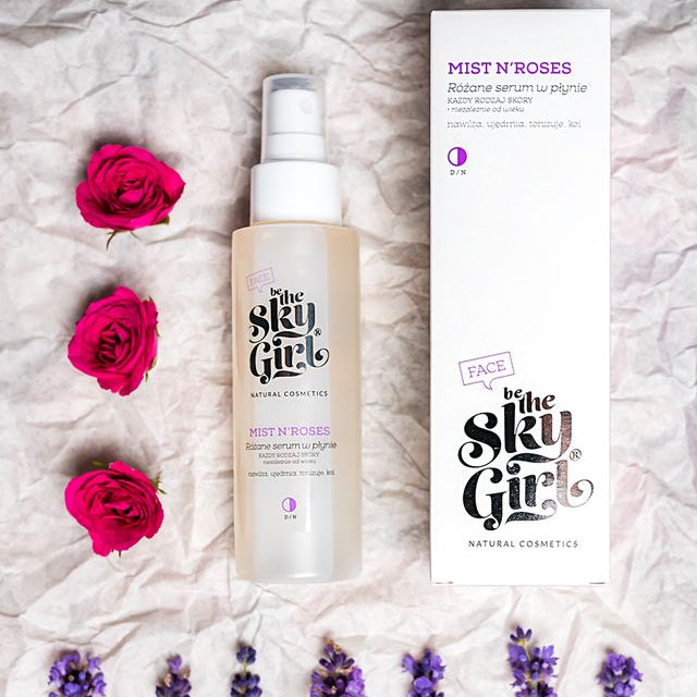 SKY GIRL Mist N'Roses, Rosy Liquid Face Serum 100ml VEGANSK