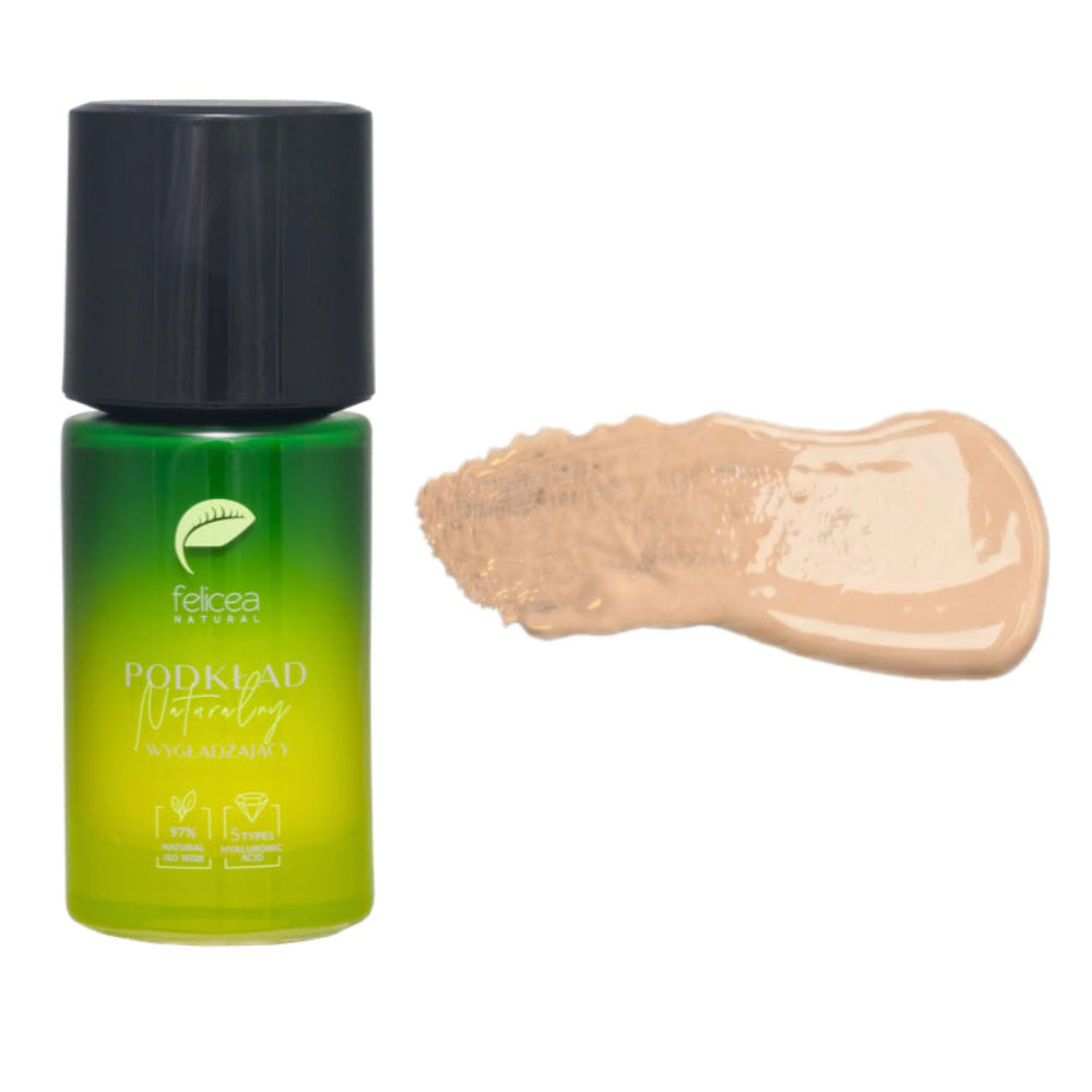 FELICEA Natural Smoothing Foundation 33ml, utjämnande och återfuktande VEGANSK