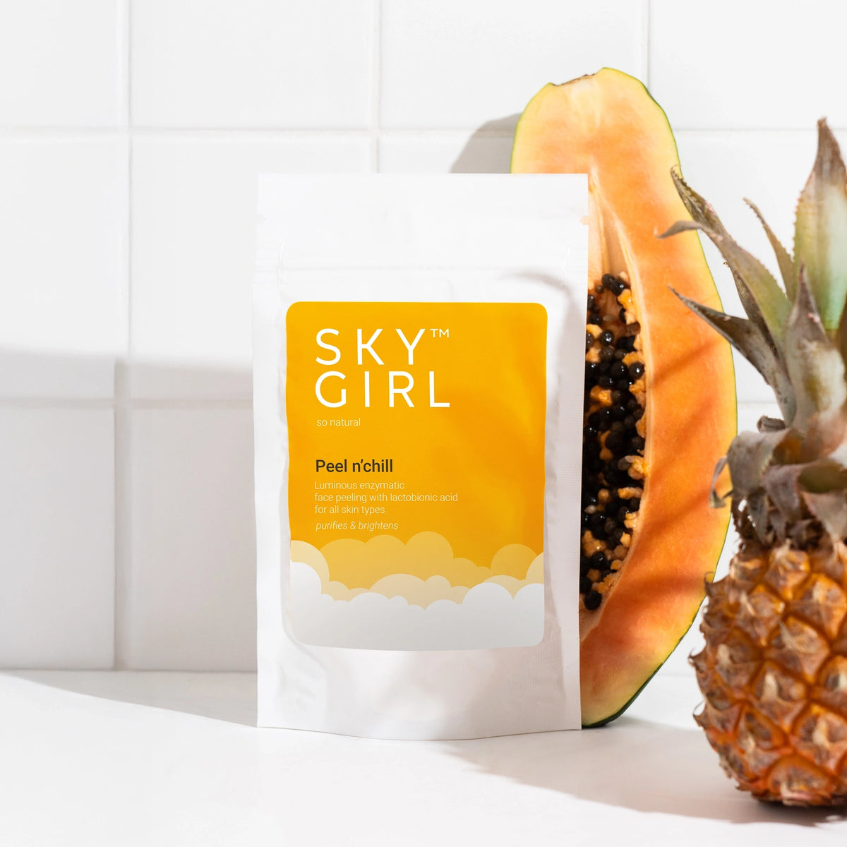 SKY GIRL Peel 'N' Chill, Luminous Enzymatic Face Peeling 60gr VEGANSK