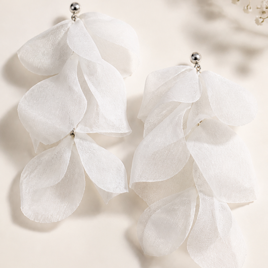 Smycken BY DZIUBEKA Örhängen, Peg, Vit